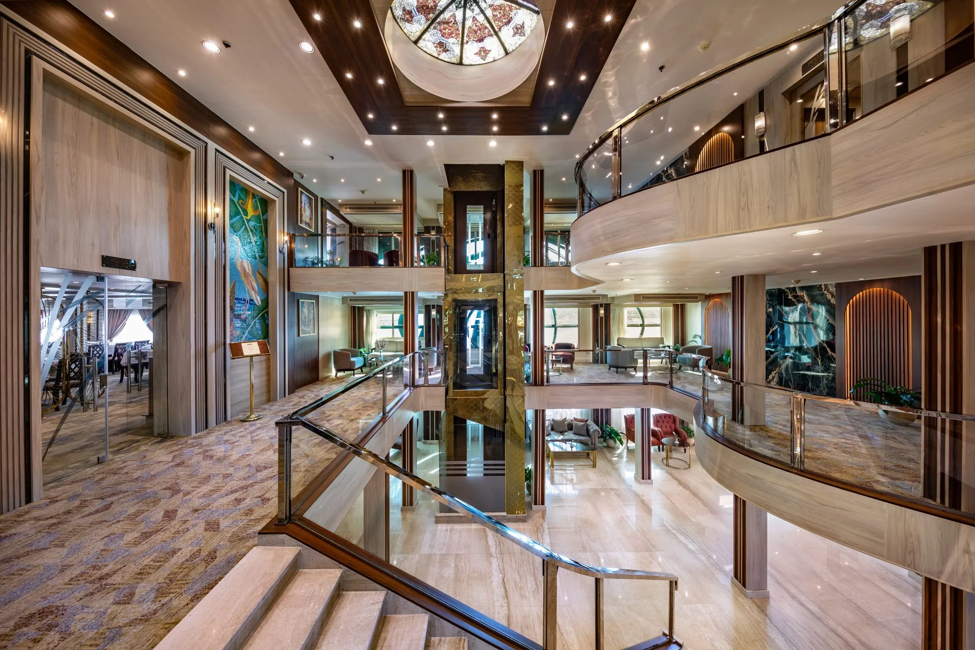 Lobby of the MS Chateau Lafayette Nile Cruise Nile cruise
